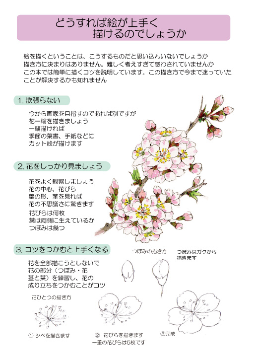 おおたいくや野の花の描き方